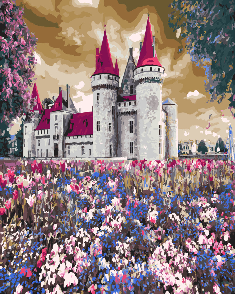 Castle in the wildflowers | Brushme