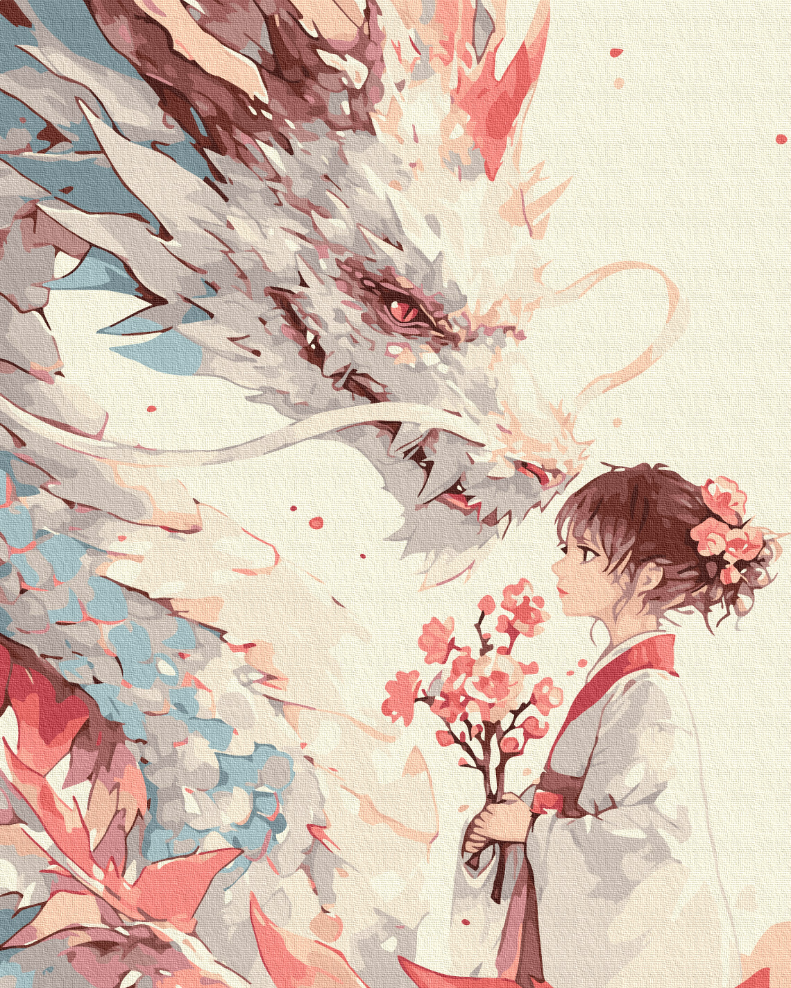 A girl and her dragon | Brushme